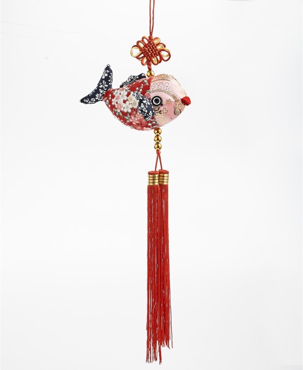 Lunar New Year Fish with Tassel Wall Decor, Created for Macy's