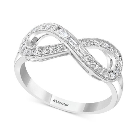 EFFY CollectionEFFY® Diamond Infinity Statement Ring (1/4 ct. t.w.) in 14k White Gold