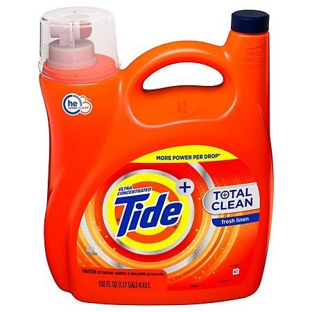 Total Clean Ultra Concentrated Liquid Laundry Detergent, Fresh Linen (88 loads,150 fl oz.) - Sam's Club