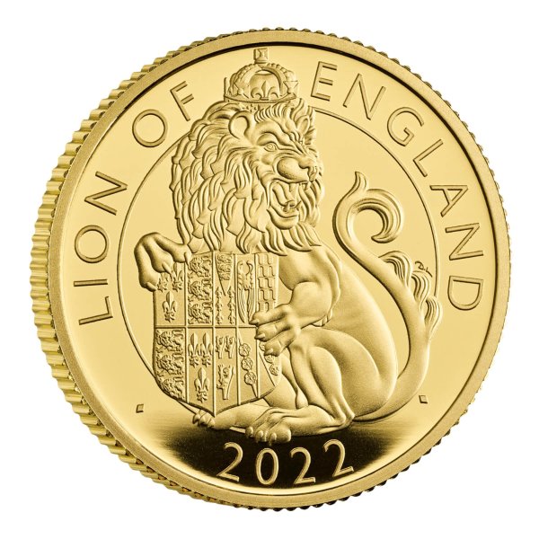 都铎皇室 英格兰之狮 2022 UK 1/4oz 金制纪念币