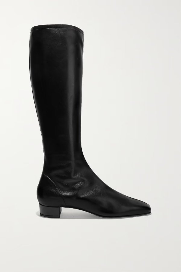 Edie leather knee boots