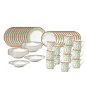 Mikasa Holiday Traditions 48 Piece Set w/Rim Soup Bowl, Service for 12