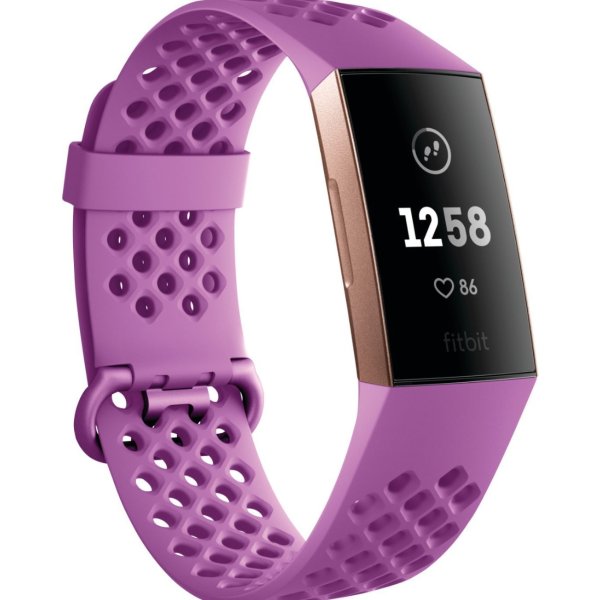 Charge 3 Activity Tracker + Heart Rate - Berry / Rose Gold