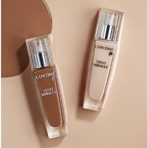 With TEINT MIRACLE RADIANT FOUNDATION @ Lancome