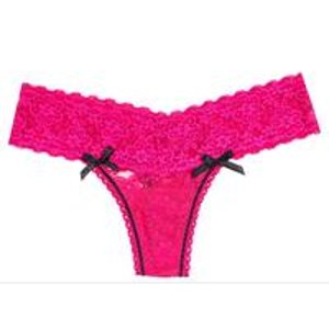 Body Central Women's Stitch Bow Thong
