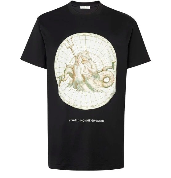 Poseidon print short sleeve T-shirt