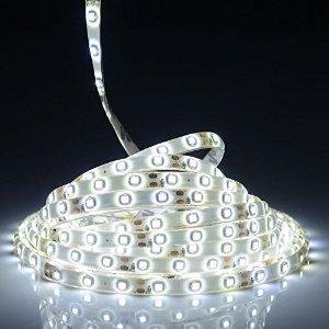 ANNT 5m SMD 82 Lumens / 1.5 Watts Per Foot, 300 Units 3528 Leds Waterproof LED Strip Light (5m, Cool White)