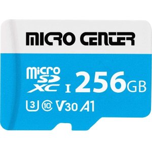Micro Center Premium 256GB microSDXC C10 A1 U3 V30