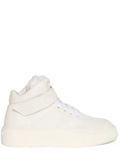 25mm Sporty mix rubber high top sneakers