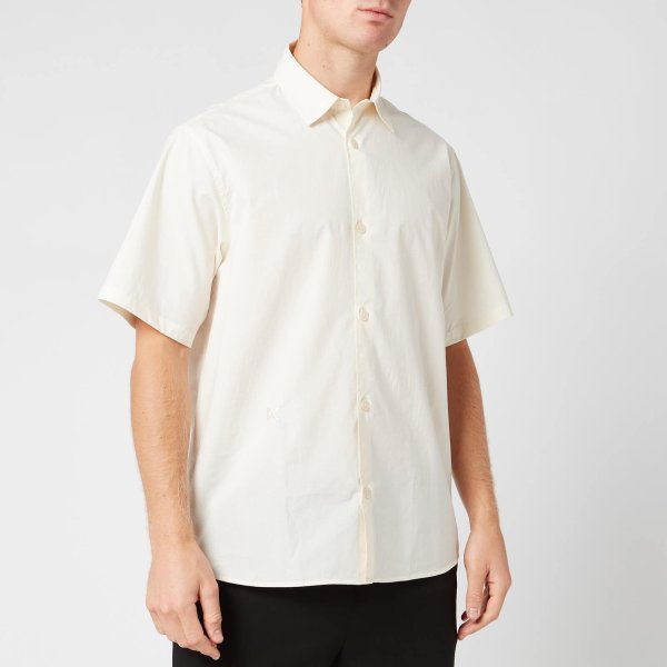 Men's Casual Short Sleeve Shirt - Ecru