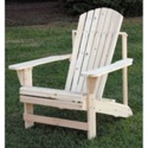 Unfinished Fir Adirondack Chair