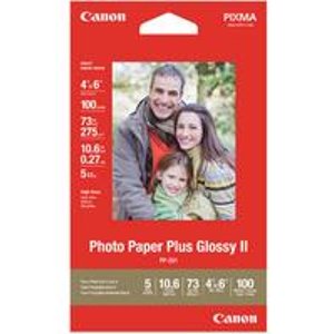 Photo Paper Plus Glossy II 4x6" 100 sheet pack