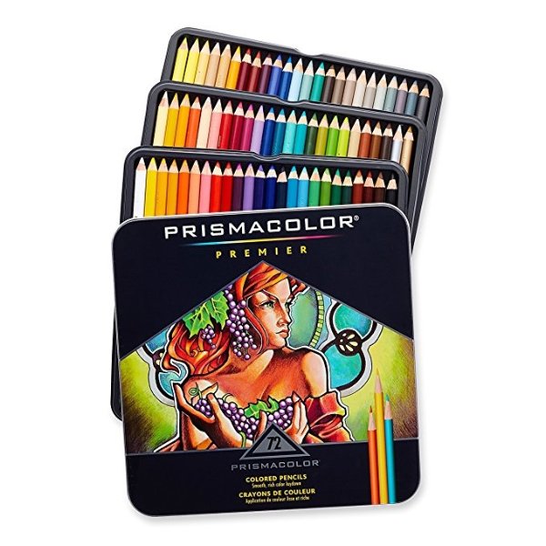 3599TN Premier Colored Pencils, Soft Core, 72-Count
