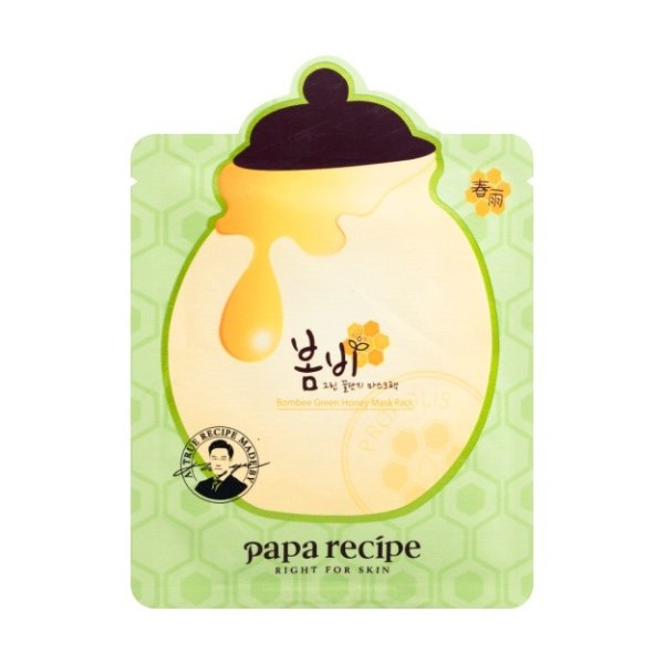 韩国PAPA RECIPE春雨 绿色蜂蜜胶原蛋白牛油果面膜 单片入