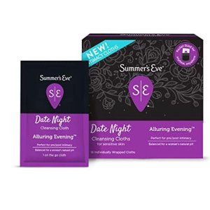 Summer's Eve Date Night Feminine Cleansing Cloths Pre/Post-Intimacy Cleansing, 16 Count