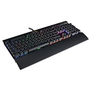 史低价！海盗船Corsair K70 RGB多色炫彩背光游戏机械键盘(红轴)