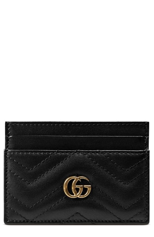 GG Marmont Matelasse Leather Card Case