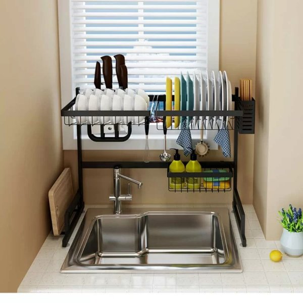 Over Sink Stainless Steel Dish RackOver Sink Stainless Steel Dish RackRatings & ReviewsQuestions & AnswersShipping & ReturnsMore to Explore