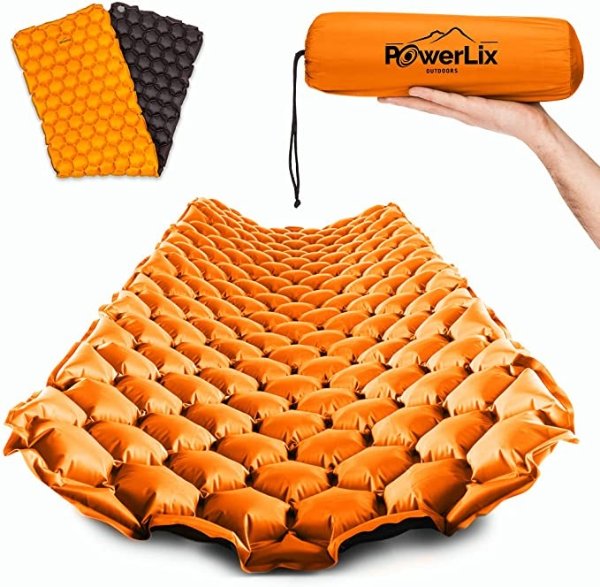 Sleeping Pad - Ultralight Inflatable Sleeping Mat, Ultimate for Camping, Backpacking, Hiking - Airpad, Inflating Bag, Carry Bag, Repair Kit - Compact & Lightweight Air Mattress