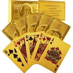 Trademark Poker 24k Gold Playing Cards
