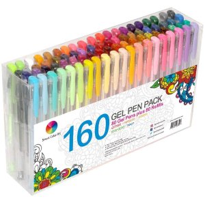 Smart Color Art 160 Colors Gel Pens Set