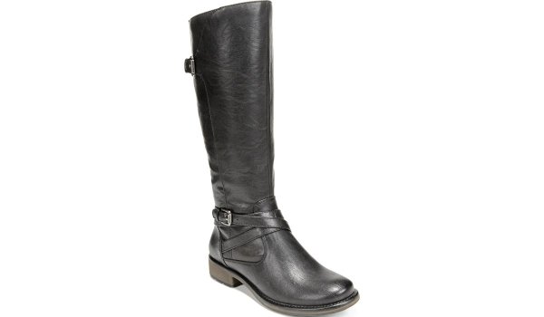 Stanton Wide Calf in Black Synthetic Boots