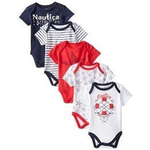 Select Nautica Baby Newborn Five-Pack Bodysuits