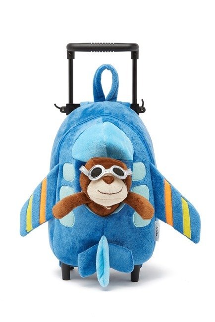 Popatu 小猴飞行员造型儿童行李箱 飞行员墨镜可摘下