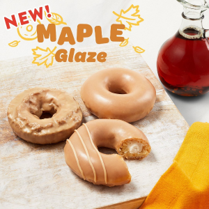 预告：Krispy Kreme 枫糖釉、枫糖苹果醋、黄油蛋糕甜甜圈