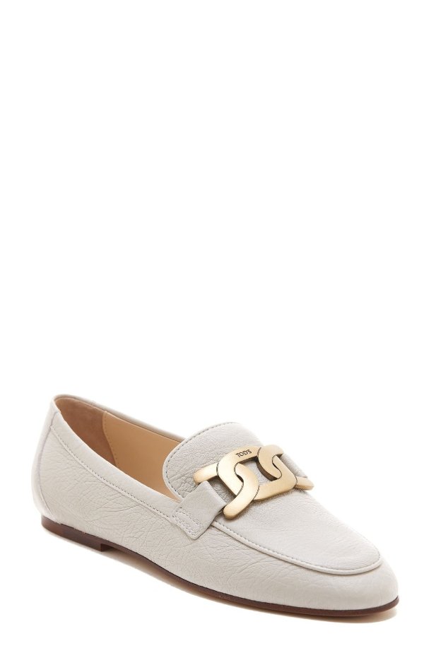 Kate Chain Link Almond Toe Loafers