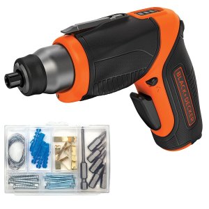 BLACK+DECKER 4V MAX* Cordless Screwdriver with Picture-Hanging Kit