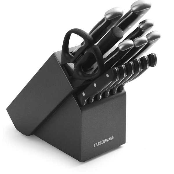 Forged Triple Riveted Knife Block Set, 15-Piece, Graphite