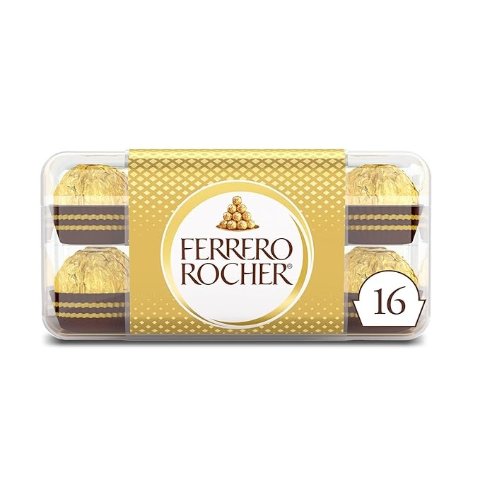 Ferrero Rocher Premium Gourmet Milk Chocolate Hazelnut, Individually Wrapped Candy For Gifting, Mother's Day Gift, 7 oz, 16 Count