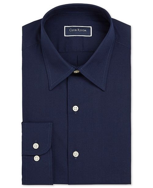 Men's Classic/Regular-Fit Solid Dress Shirt, Created For Macy's