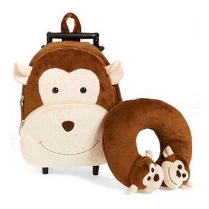 Popatu 'Monkey' 小猴儿童拉杆双肩包+靠枕