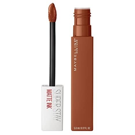 Maybelline Super Stay Matte Ink Liquid Lipstick Makeup, Long Lasting High Impact Color, Up to 16H Wear, Globetrotter, Brown Beige, 1 Count
