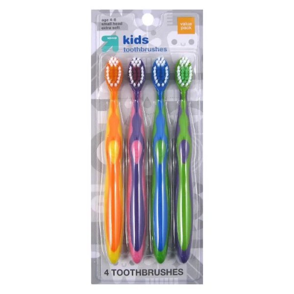 Youth Soft Toothbrushes - 4pk - Up&#38;Up&#8482;