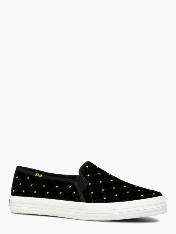 Keds X Kate Spade New York Double Decker Quilted Velvet Sneakers
