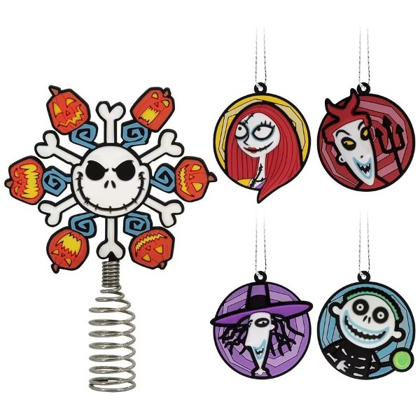 The Nightmare Before Christmas Mini Tree Topper & Ornaments1.0set