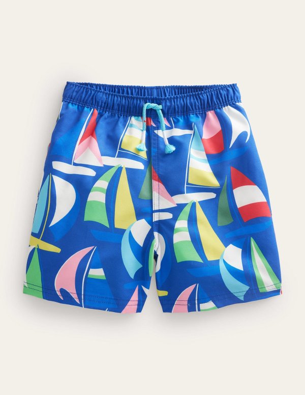 Swim Shorts - Bluing Boats | Boden US