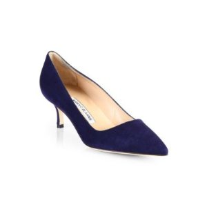 Manolo Blahnik 麂皮高跟鞋