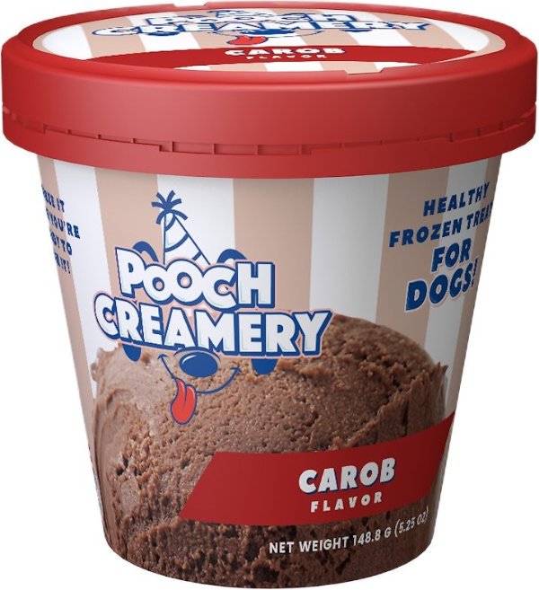 Pooch Creamery Carob Flavor Ice Cream Mix Dog Treat, 5.25-oz cup - Chewy.com