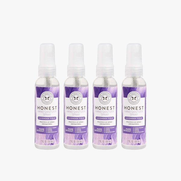 Hand Sanitizer Spray, Lavender Field, 4-Pack
