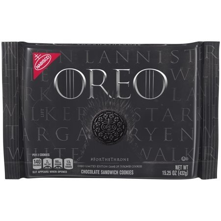 Limited Edition Game of Thrones Themed Classic Chocolate Sandwich Cookies, 15.25 Oz