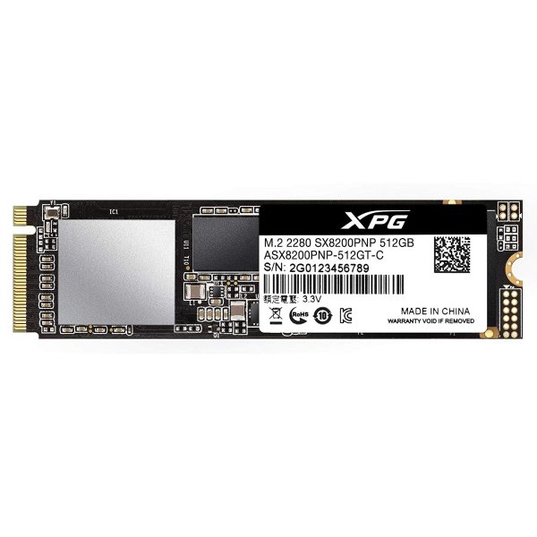 XPG SX8200 Pro NVMe 512GB固态硬盘