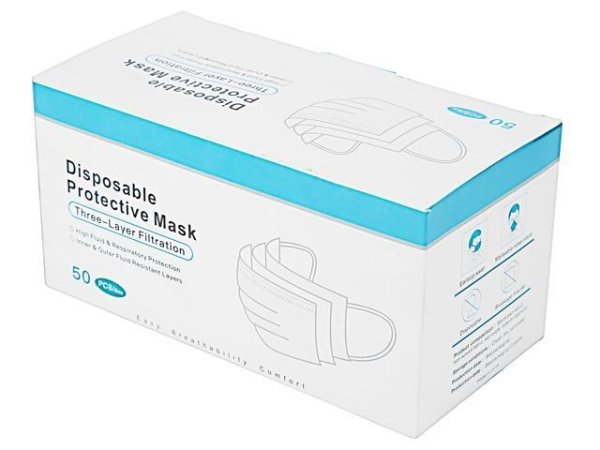 Disposable Protective Mask, 3 Layer
