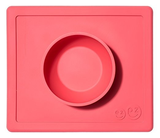 儿童一体式餐盘垫 粉色