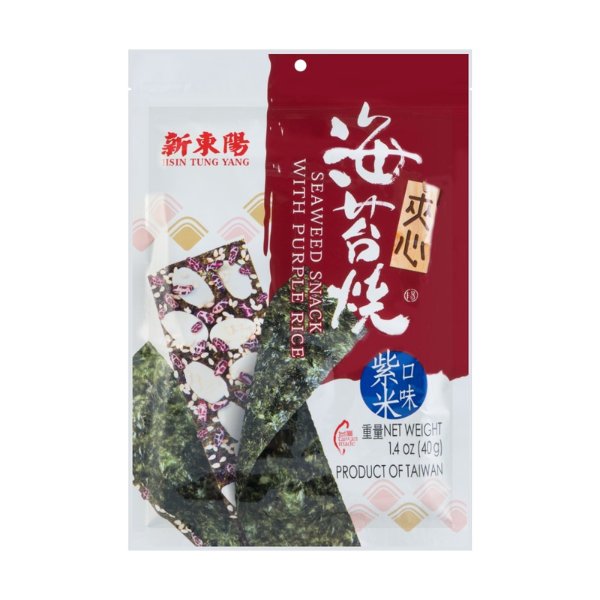 HSINTUNGYANG HSIN TUNG YANG Seaweed Snack with Purple Rice 40g