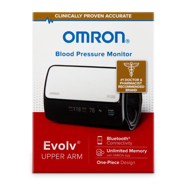 Evolv Wireless Upper Arm Blood Pressure Monitor, BP7000