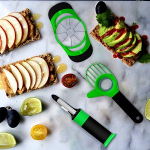 Beyetori Kitchen Fruit Tools Gadgets Set, Avocado Slicer, Apple Corer Cutter and Vegetable Peeler